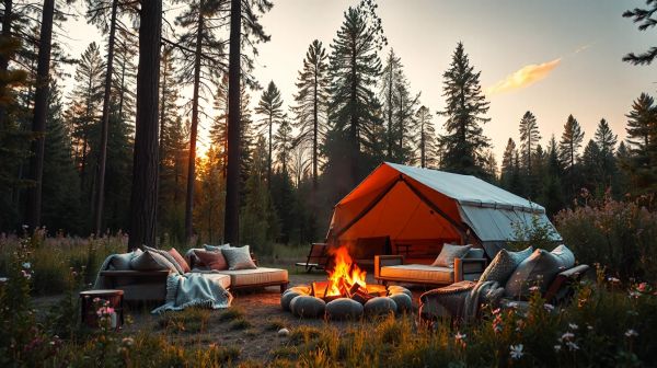 Camping de luxe : la magie des séjours raffinés en pleine nature
